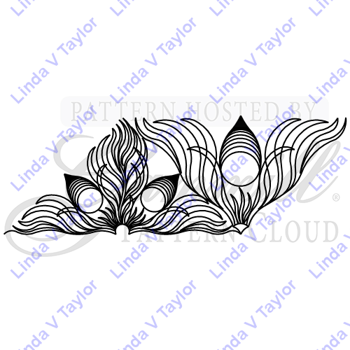 Lt 2200 Indian Fleather Flame Triangle Border - Pattern Search (500x500)