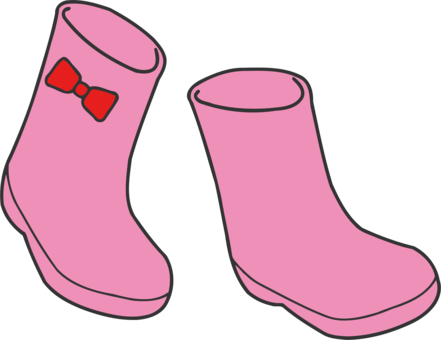 Clip Art Women Wellington Boot Shoe Footwear - Clip Art (441x340)