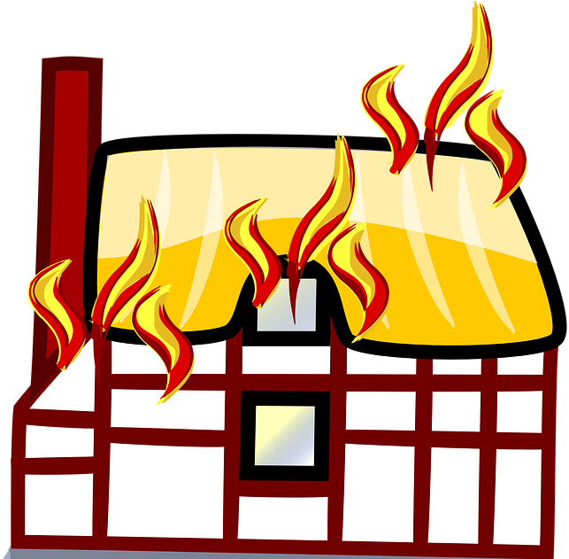 Building On Fire Cartoon (685x630)