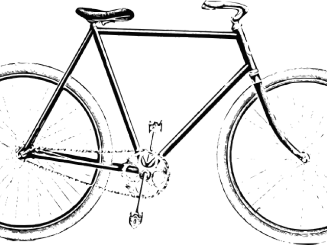 Cycling Clipart Old Bicycle - Single Speed Vintage (640x480)