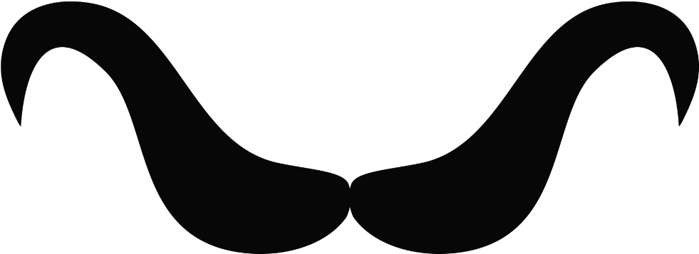 Transparent Background Mustaches Clip Art Black And - Logo (1024x770)