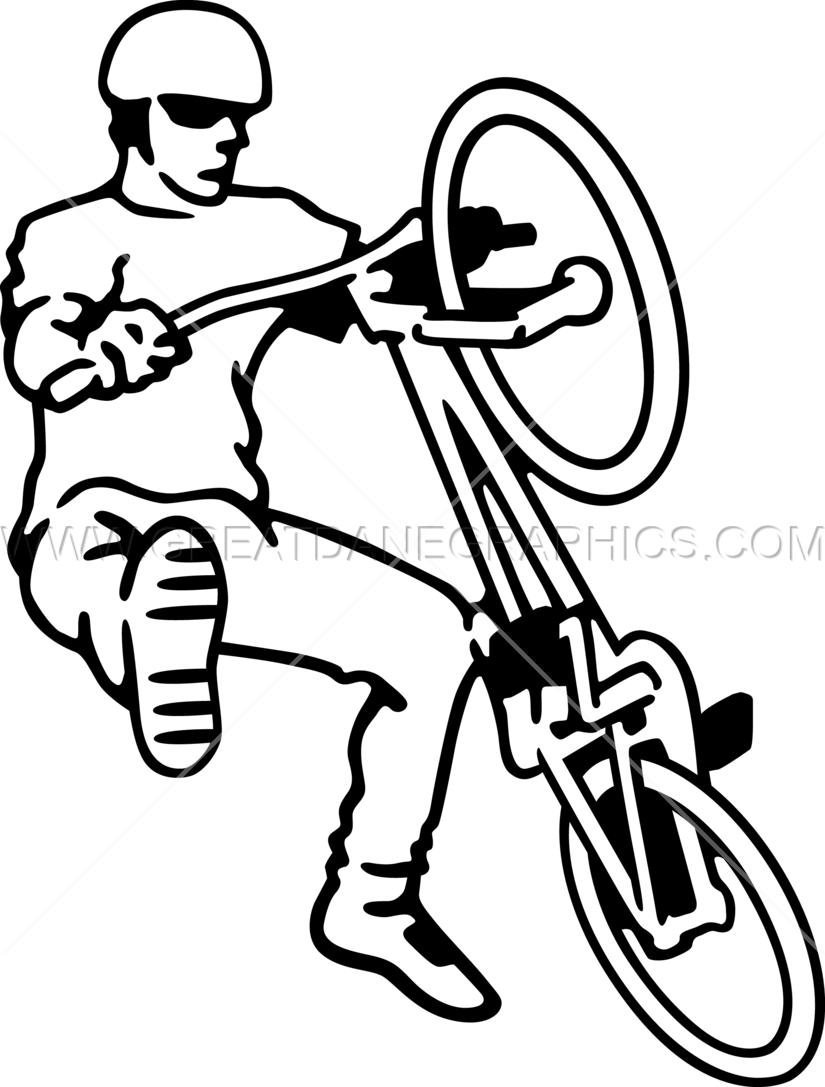 Bmx Trick Drawing Clipart Bmx Bike Clip Art - Bmx Tricks Biking Drawing (825x1087)