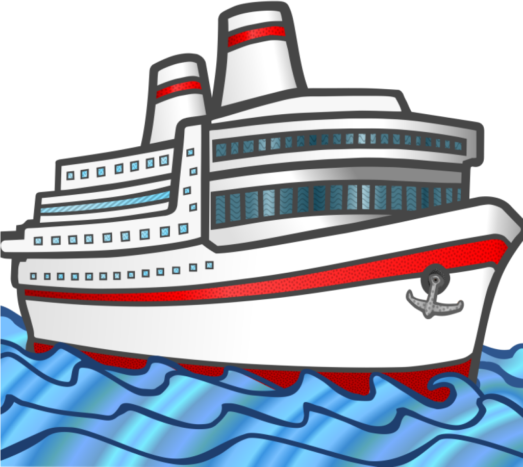 Ship Cliparts Cruise Ship Encode Clipart To Base64 - Black And White Ship Clip Art (1024x1024)