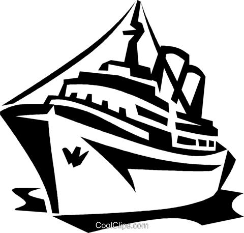 Cruise Ship Royalty Free Vector Clip Art Illustration - Cruise Ship Clip Art (480x458)