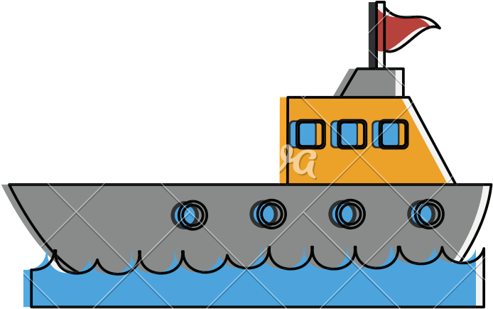 Cruise Ship On Water Icon Image - Boat (800x800)