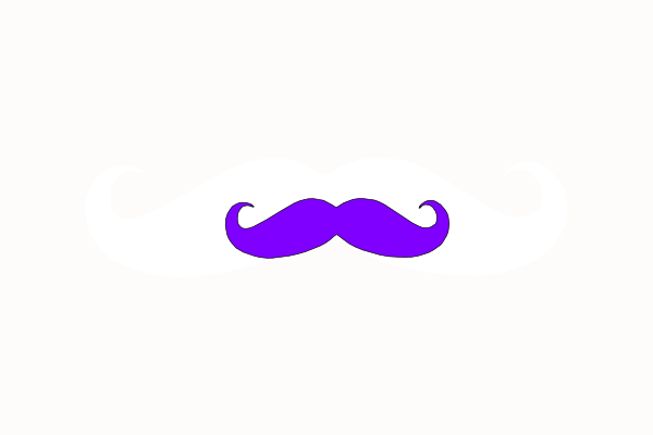 Lips And Mustache Clipart (600x400)