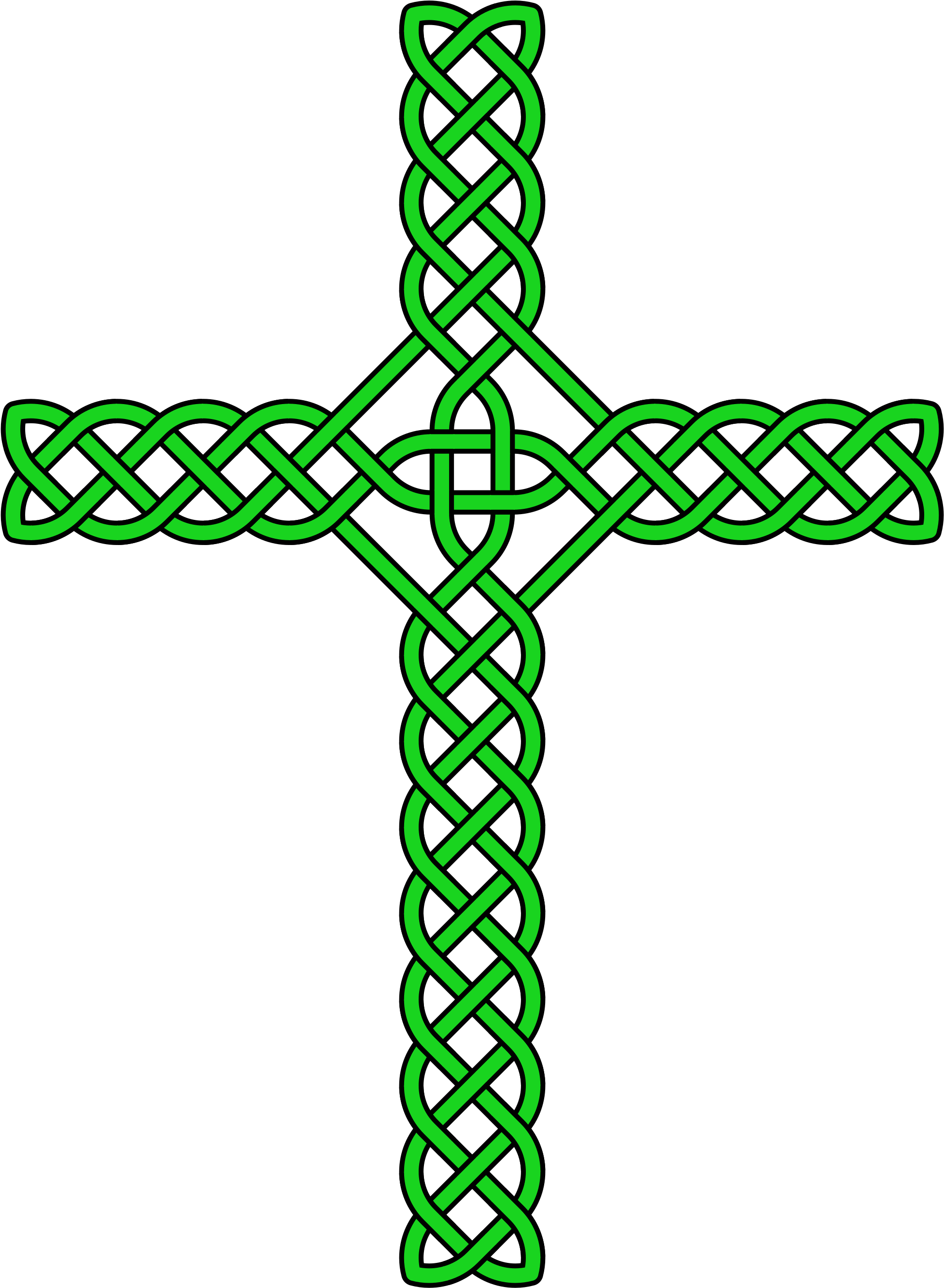 Open - Celtic Knot Cross (2000x2703)