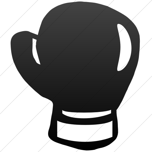 Classica Boxing Glove Icon Simple Black Gradient - Boxing Gloves Icon Orange (512x512)