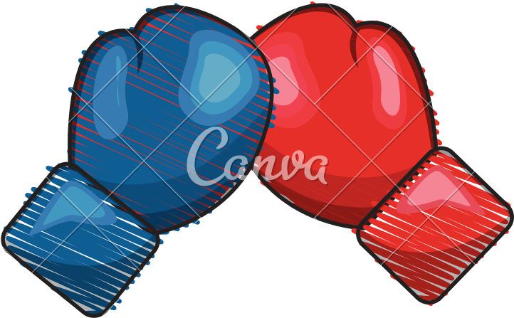 Color Boxing Gloves Icon - Boxing (800x800)