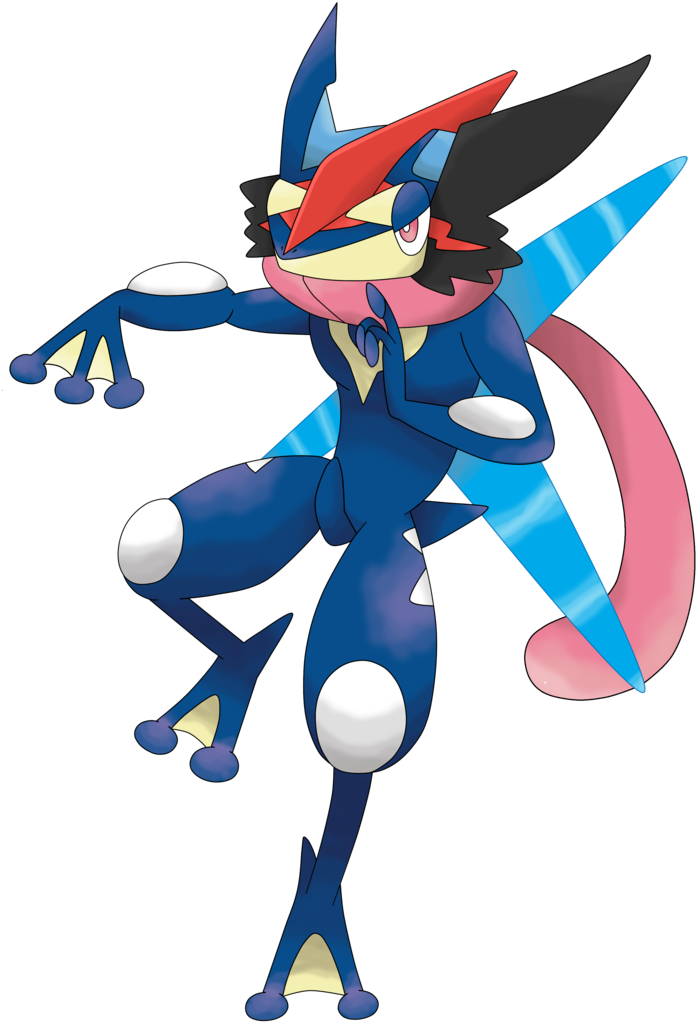Png Free Greninja Ash By Waitochan On Deviantart - Ash Greninja (774x1032)