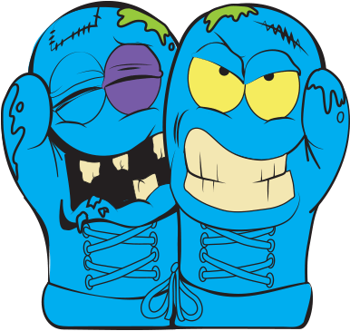 The Grossery Gang Cruddy Sport Series 3 Busted Boxing - Busted Boxing Gloves (400x400)