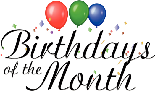 Permalink To January Birthday Clipart - Birthdays Of The Month (768x307)