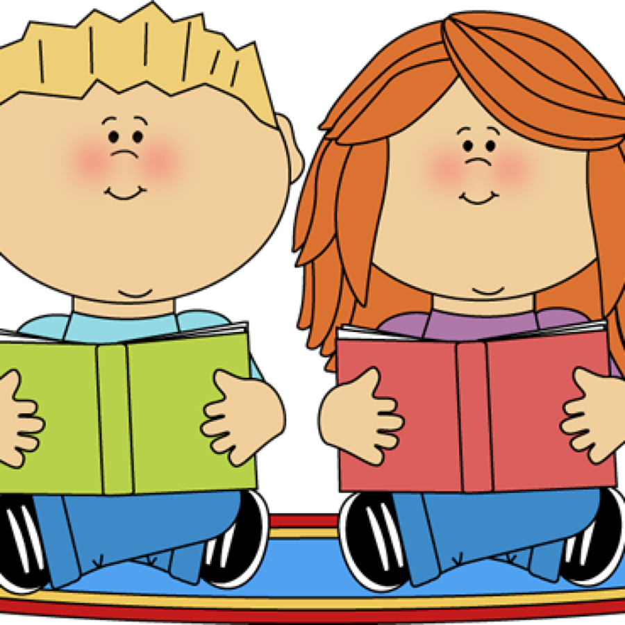 Audio Books Kids Clipart Book Reading Clip Art - Teacher Office Clip Art (900x900)