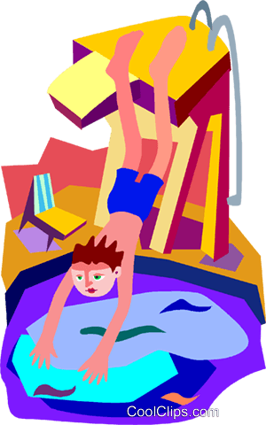 Swim, Swimming, Dive, Pool, Summer Royalty Free Vector - Swimming (300x480)