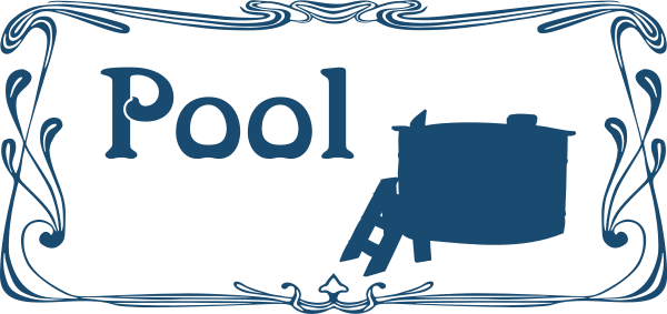 Pool Sign Png Images - Frame For Text Box (600x283)