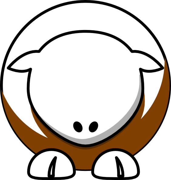 White On Brown No Eyeballs Svg Clip Arts 564 X 594 - White On Brown No Eyeballs Svg Clip Arts 564 X 594 (564x594)
