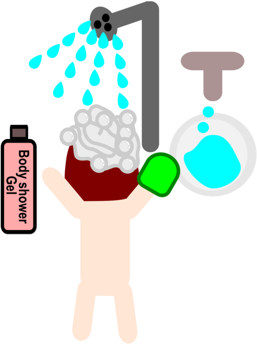 Computer Icons Shower Gel Hair Care Shampoo - Clip Art (530x750)