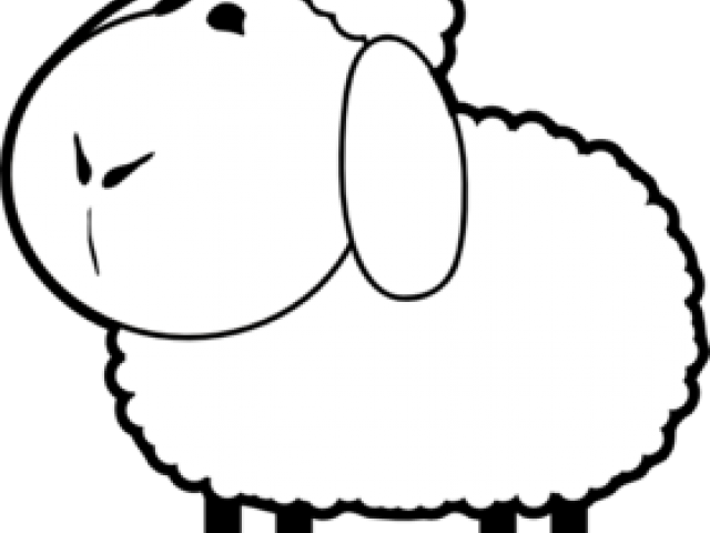 Cartoon Sheep Clipart - Cartoon Sheep Transparent Background (640x480)