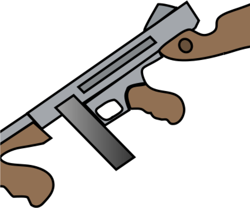 Gun Clipart Free Free Clipart Tommy Gun Wildchief Clipart - Ww1 Machine Gun Clipart (1024x1024)