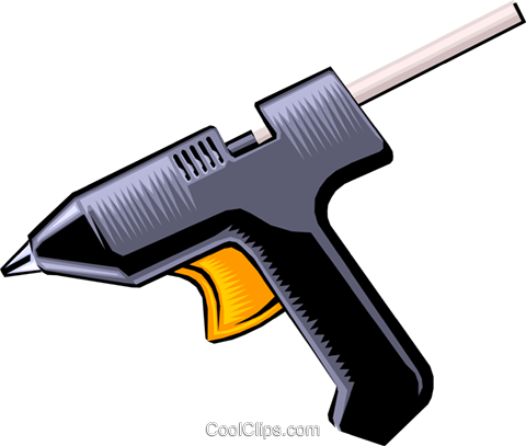Glue Gun Clipart - Hot Glue Gun Clipart (480x407)