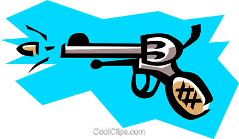 Hand Gun Royalty Free Vector Clip Art Illustration - Hand Gun Royalty Free Vector Clip Art Illustration (480x280)