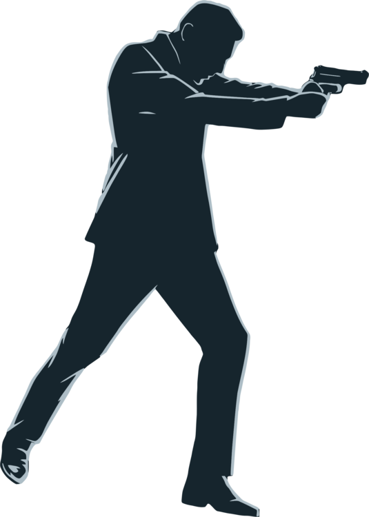 Firearm Computer Icons Gun Download Image File Formats - Person Shooting A Gun (535x750)