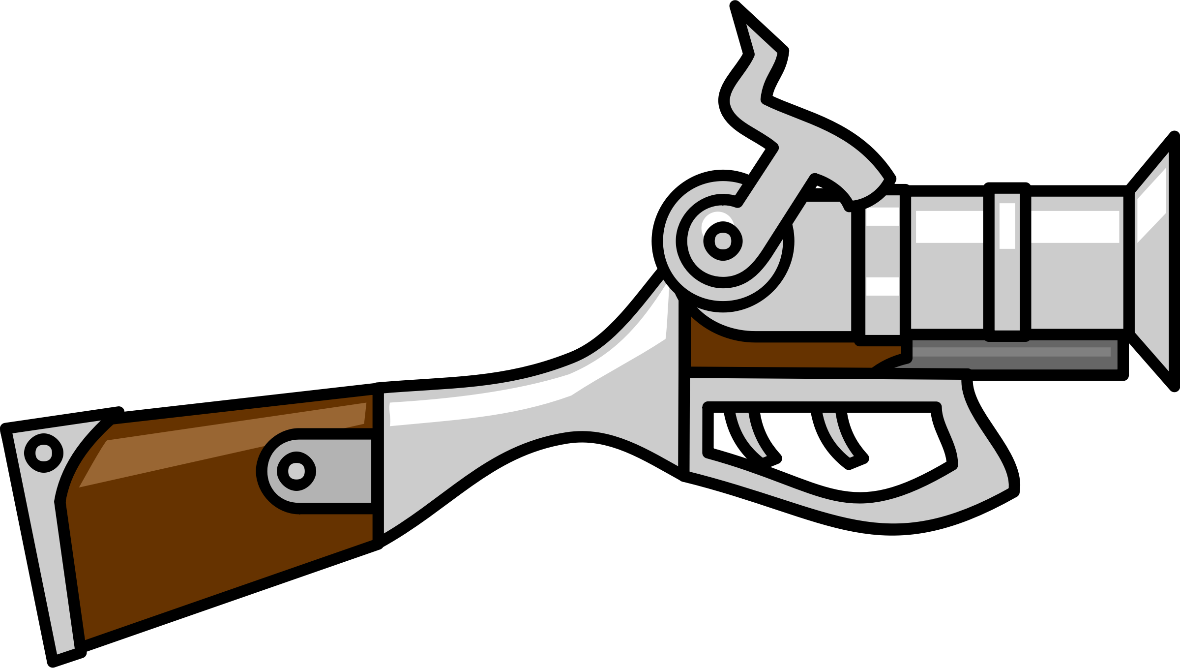 Clipart Gun - Desenho De Arma (2400x1358)