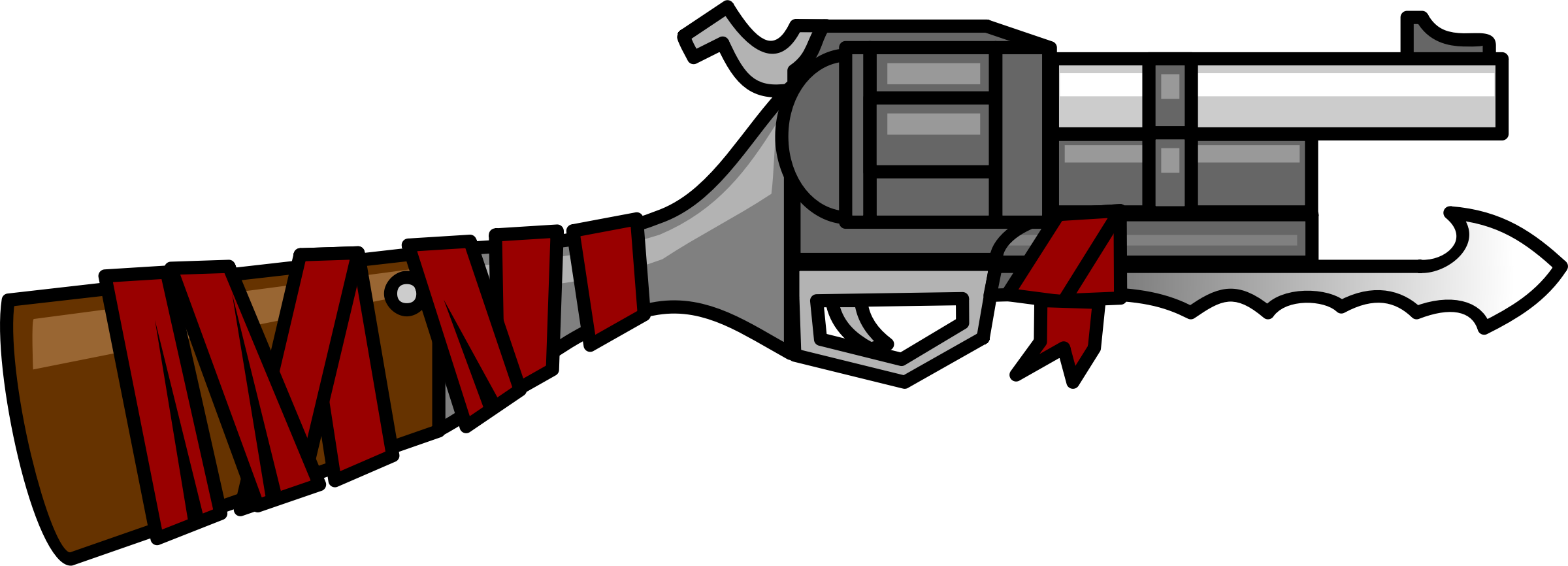 Knife Weapon Pistol Firearm Tool - Pistol (2400x866)