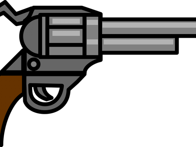 Pistol Clipart Double Pistol - Revolver Clipart Transparent Background (640x480)