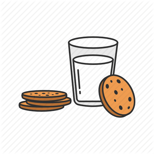 Milk And Cookies Png - Cookie (512x512)