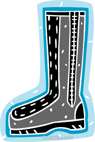 Woman's Boot Royalty Free Vector Clip Art Illustration - Woman's Boot Royalty Free Vector Clip Art Illustration (321x480)