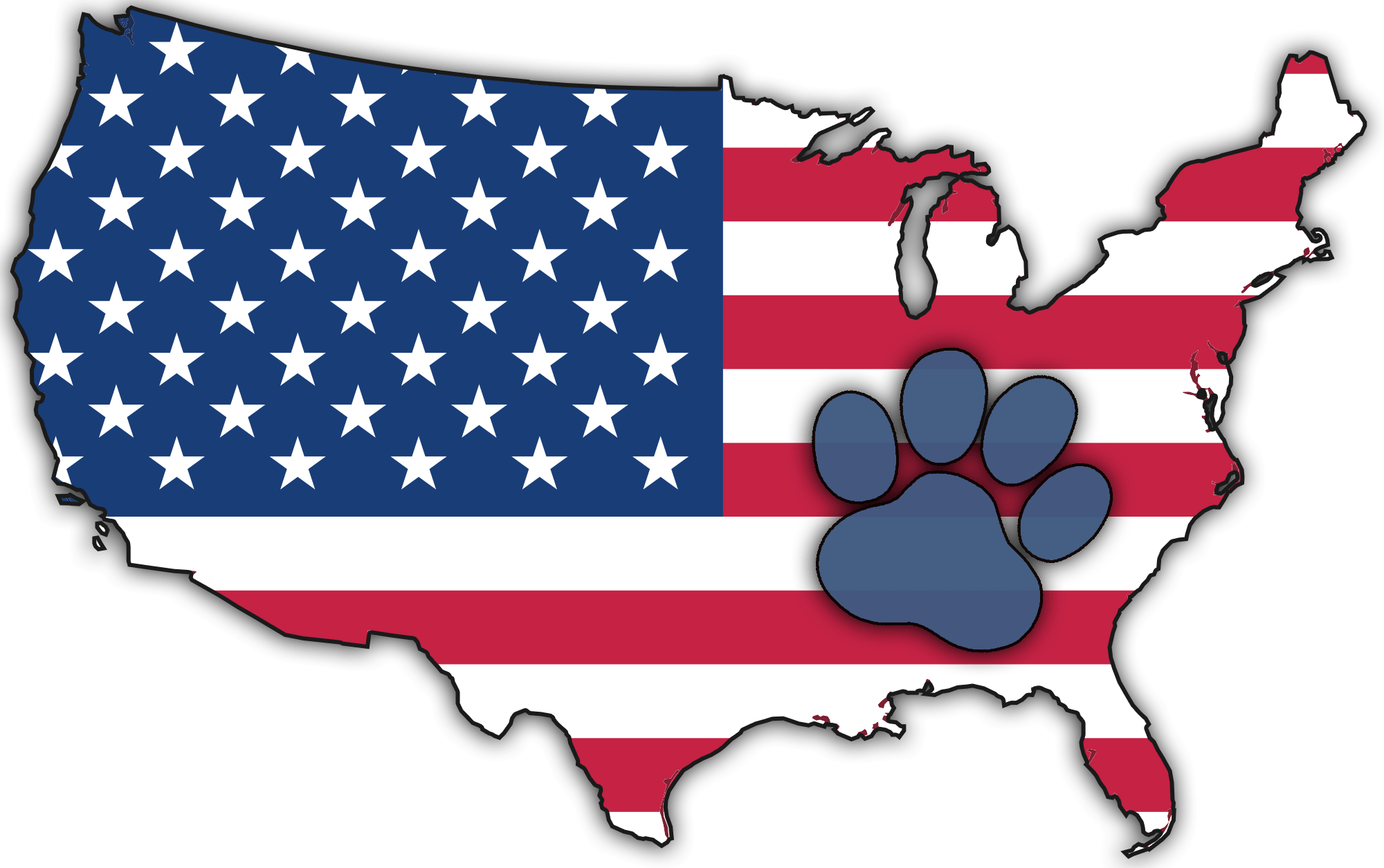 Paws For Adventure - United States Animated Map (2000x1255)