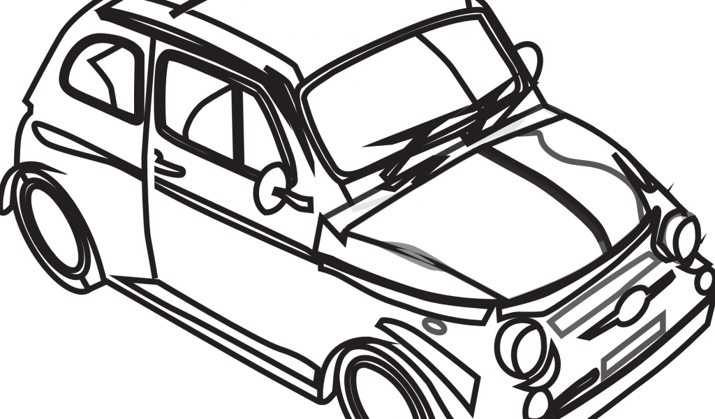 Train Car Clip Art Black And White Download - Clip Art Black And White Car (1024x600)