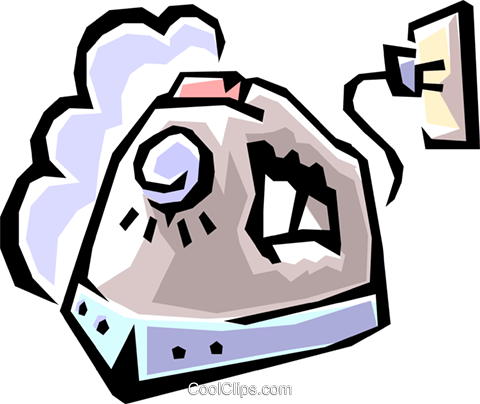 Steam Irons Royalty Free Vector Clip Art Illustration - Steam Irons Royalty Free Vector Clip Art Illustration (480x404)