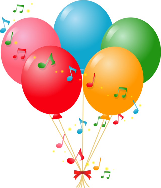All Photo Png Clipart - Clipart Music Balloons (640x750)