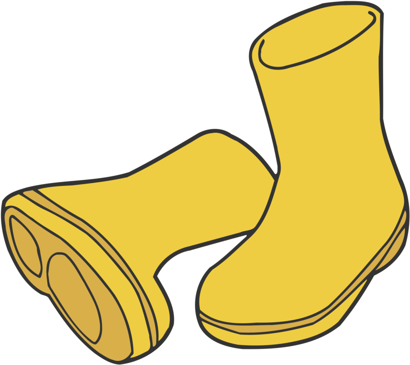 All Photo Png Clipart - Yellow Rain Boots Clipart (843x750)