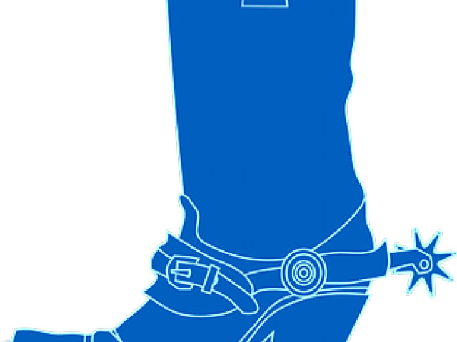 Footprint Clipart Cowboy Boot - Girl Cowboy Boots Clipart (640x480)
