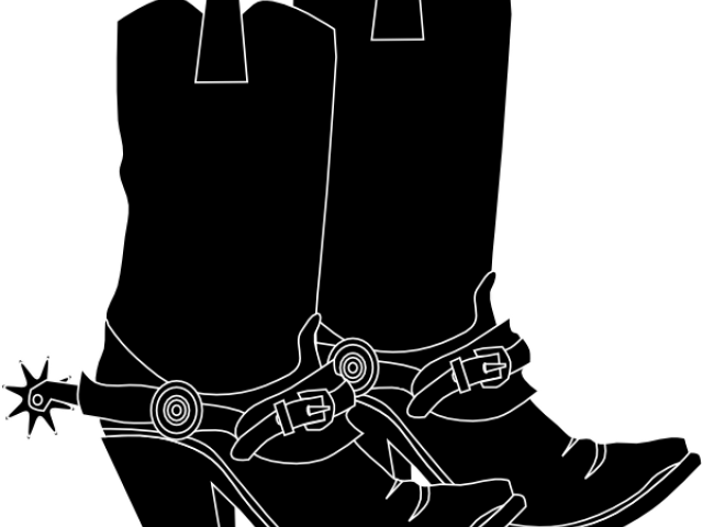 Footprint Clipart Cowboy Boot - Cowboy Boots Logo (640x480)