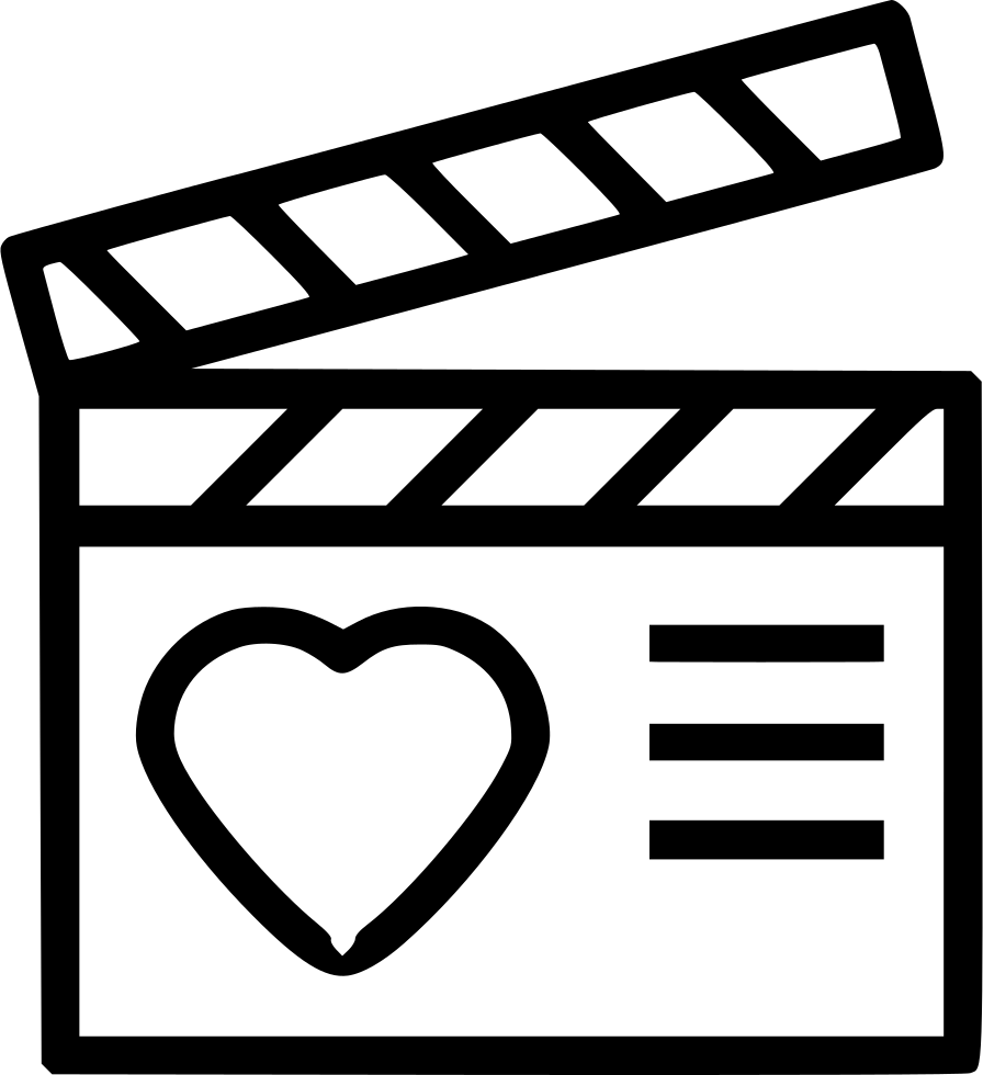 Clapperboard Movie Cut Scene Comments - Movie Action Outline (896x980)