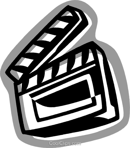 Clapper Boards Royalty Free Vector Clip Art Illustration - .ru (422x480)