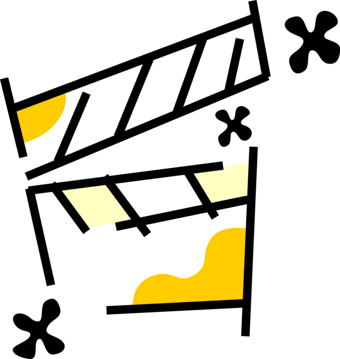 Vector Illustration Of Filmmaking And Video Production - Vector Illustration Of Filmmaking And Video Production (663x700)