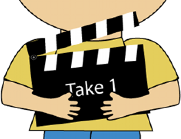 Clapperboard Clipart Movie Theater - Film (640x480)
