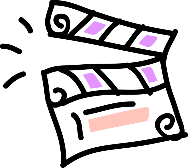 Vector Illustration Of Filmmaking And Video Production - Vector Illustration Of Filmmaking And Video Production (784x700)