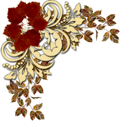 Autumn Angle - Декоративные Элементы Для Фотошопа (400x404)