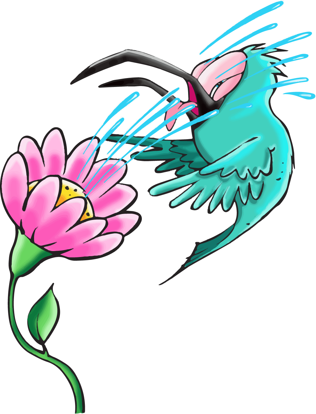 Hi Everyone - Flower (1065x1395)