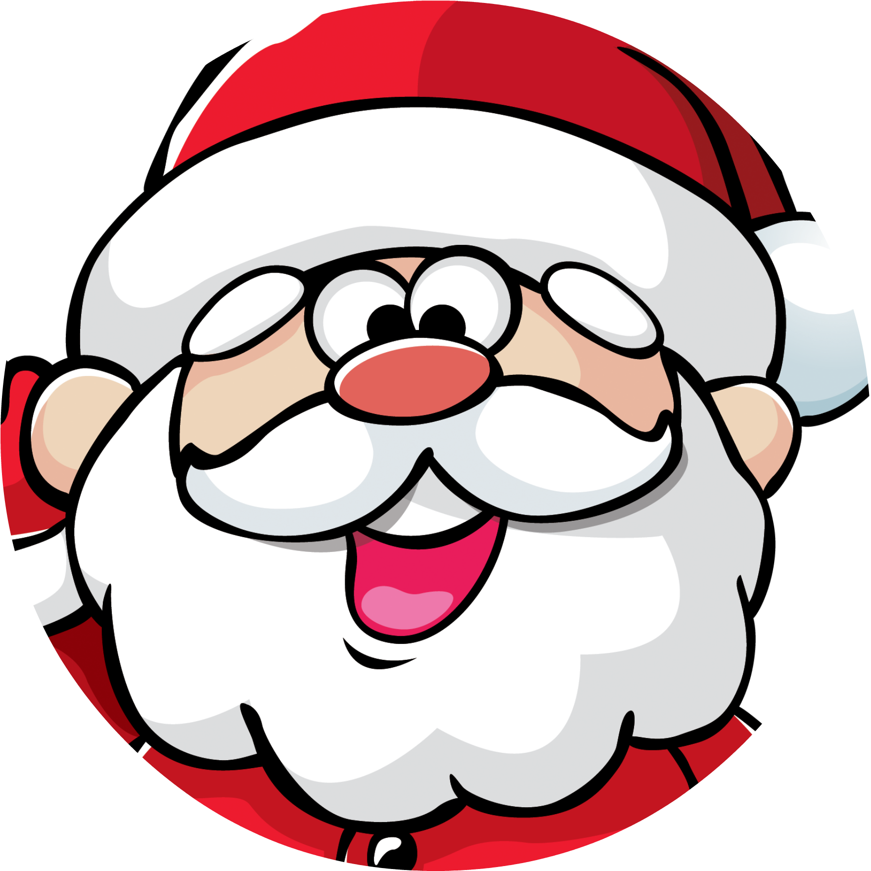 Christmas Png Santa Christmas Santa Face Transparent - Transparent Background Santa Clipart (2000x2000)