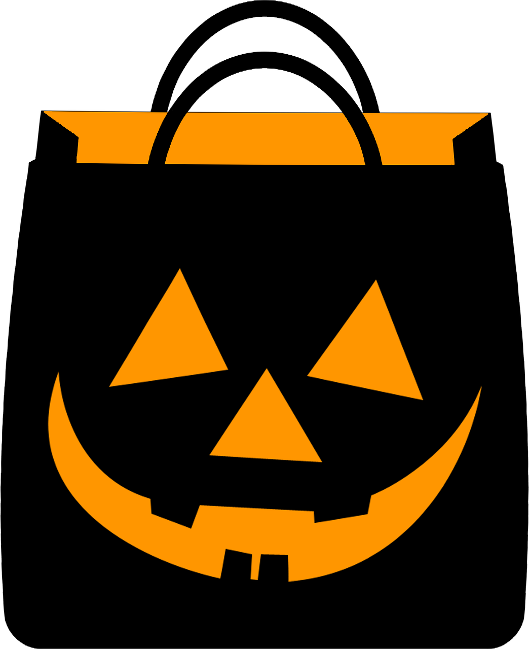 Halloween Shopping Bag - Compras Halloween (1044x1280)
