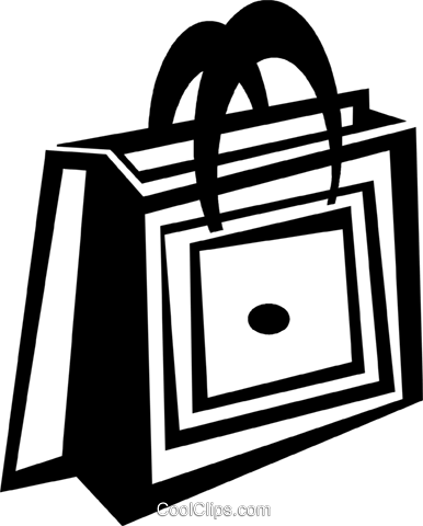 Shopping Bag Royalty Free Vector Clip Art Illustration - Shopping Bag Royalty Free Vector Clip Art Illustration (386x480)