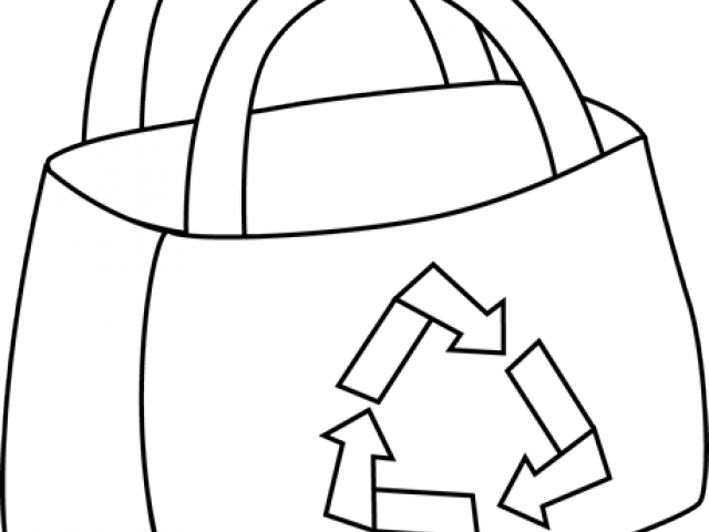 Shopping Bag Clipart - Shopping Bag Clipart Black And White (640x480)