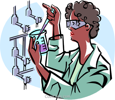 Scientist Royalty Free Vector Clip Art Illustration - Uses Of Rational Numbers (480x418)